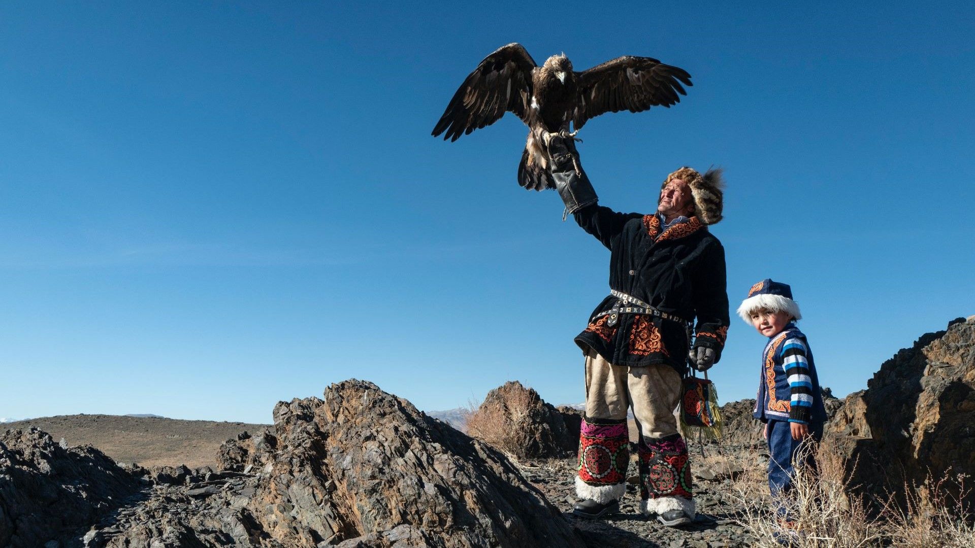 Mongolsko s festivalem Golden Eagle